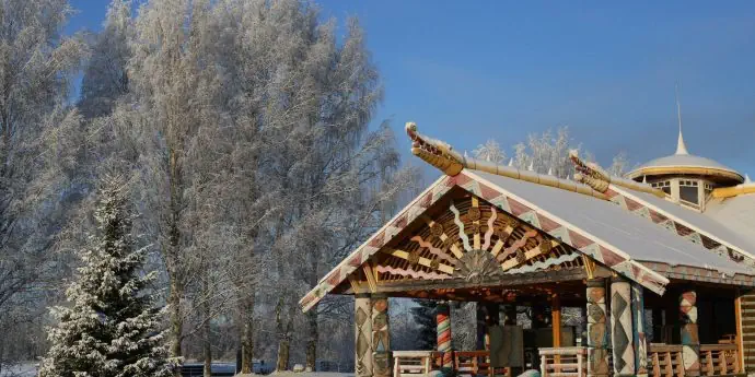 Широкая Масленица в деревне Мандроги
