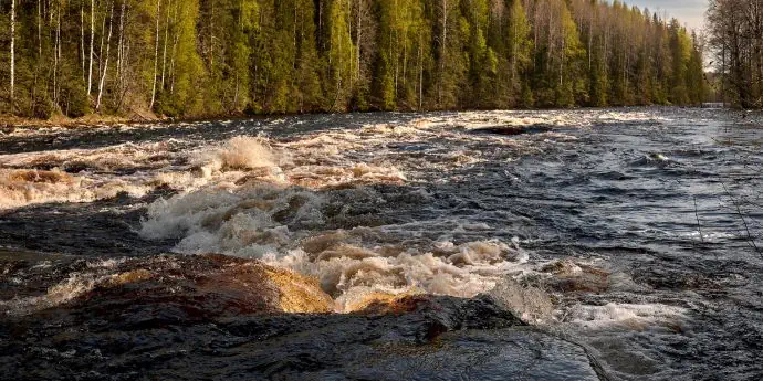 Карельские пейзажи на поезде Москва-Сортавала 2:  Рускеала, водопады, Шхеры